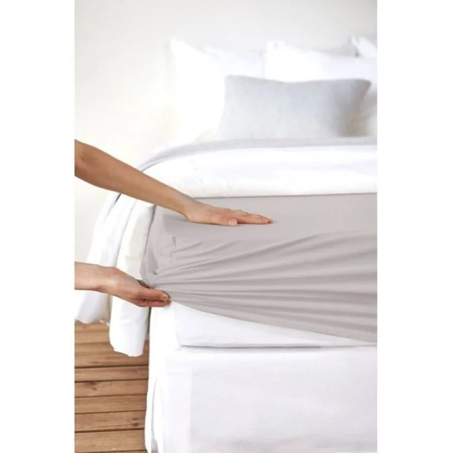 Living Home Fixleintuch Deluxe platin Baumwolle/Kunstfaser 200 x 200 cm - Material: 96% Baumwolle, 4% Elasthan