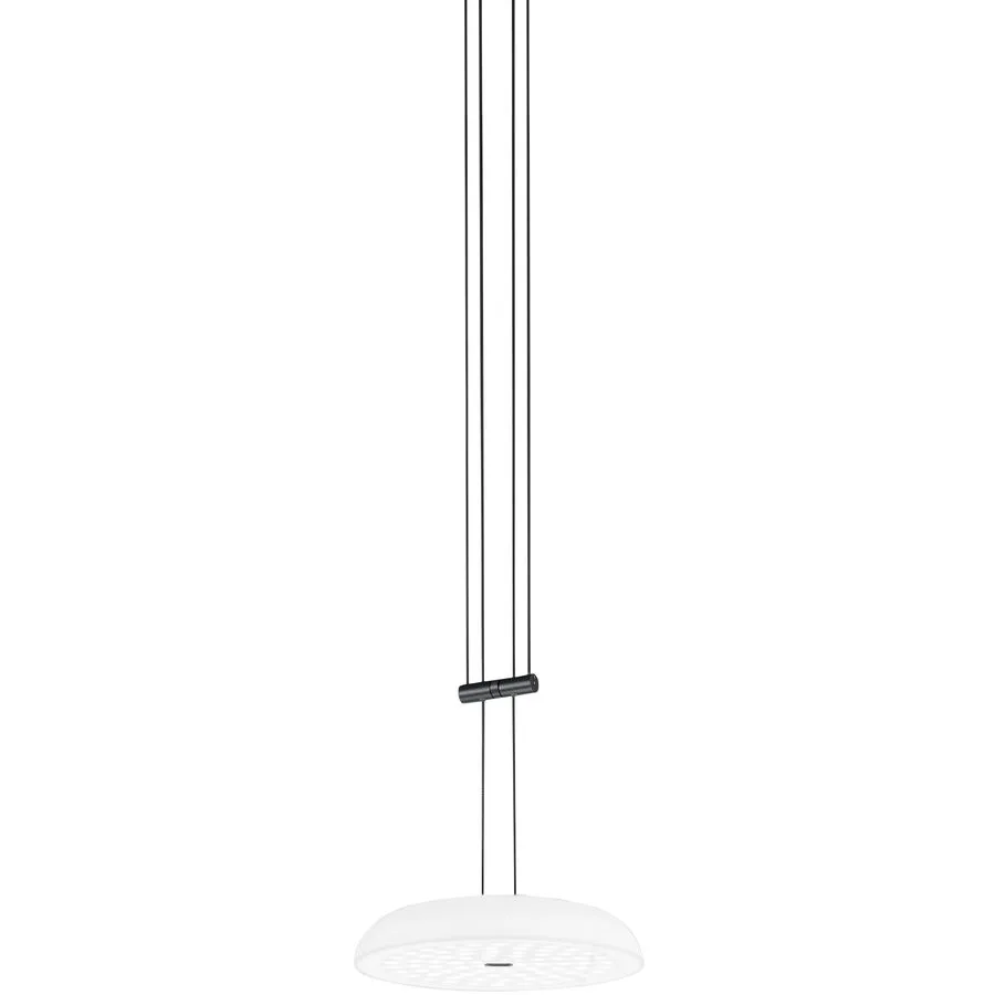 Designer-Pendellampe Bankamp Strada 2.0 Bowl schwarz dimmbar D 25 cm - Material: Acryl - LED - Lichtfarbe: Extra warmweiss - LED Energiesparlampen