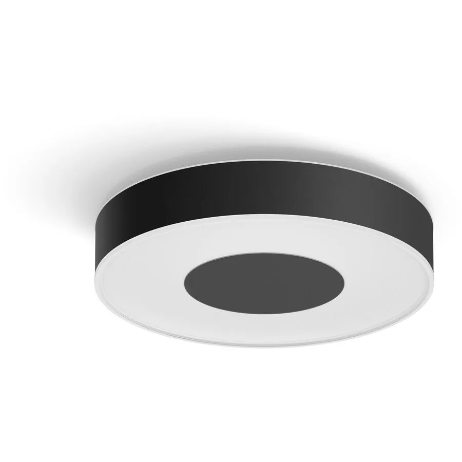 Deckenlampe Philips Hue Xamento Metall/Kunststoff schwarz Ø 38.1cm - LED - Lichtfarbe: Extra warmweiss - Helles Neutralweiss - Deckenlampe- LED