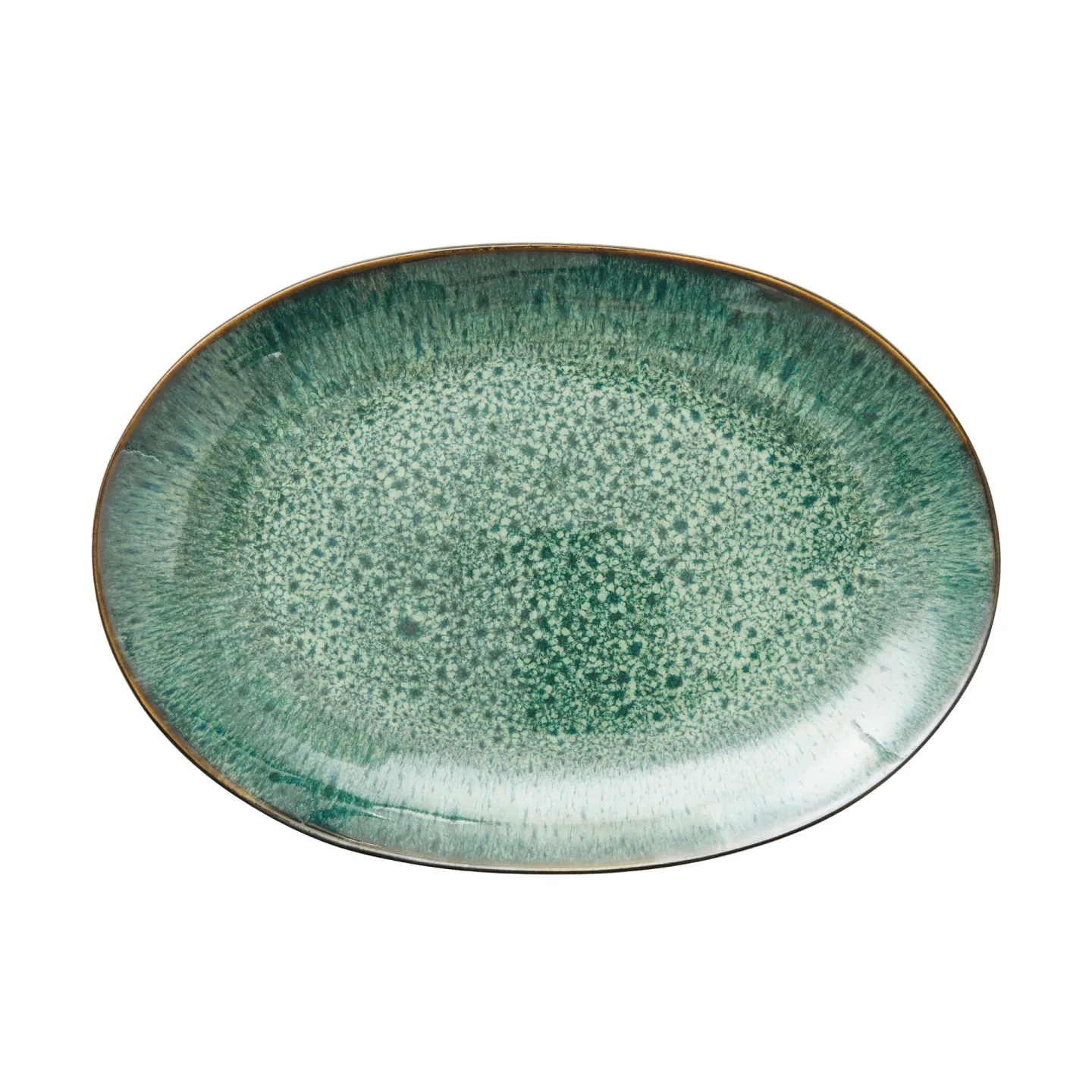 Bitz Bitz Schale oval 25x36 cm Schwarz-grün