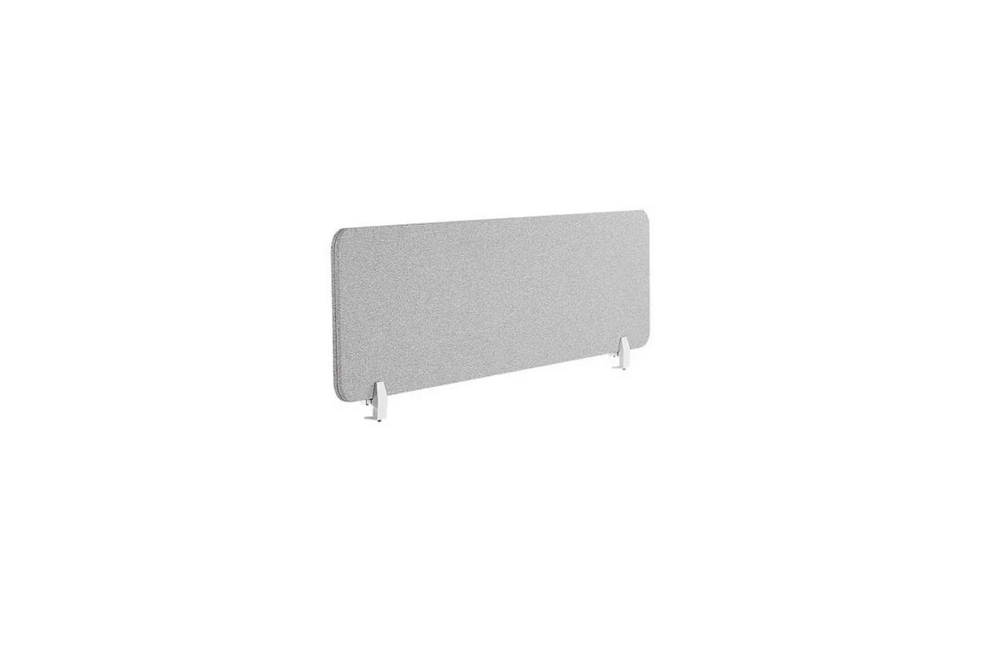 Avskärmning för skrivbord 160x40 cm grå WALLY - Grå