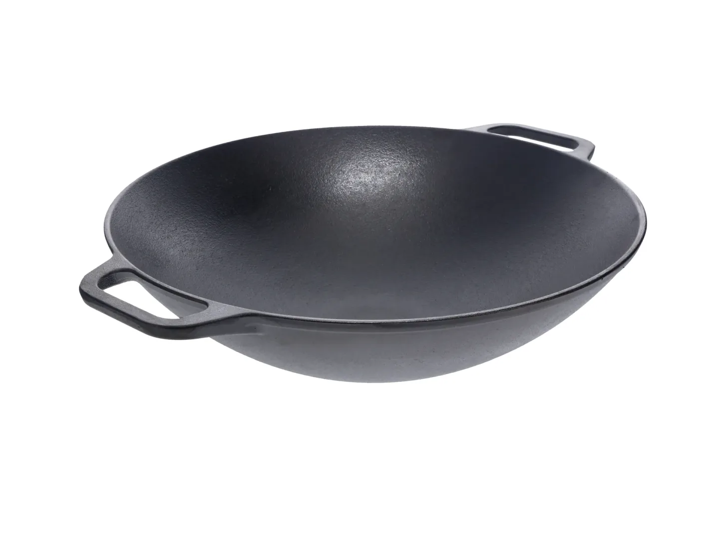 Victoria Gusseisen Wokpfanne 36 cm Schwarz