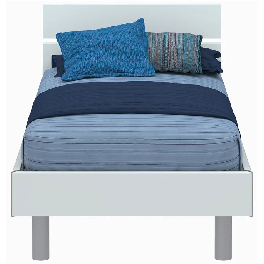 Modular Bett Livorno Weiss Holz 90 x 200 cm