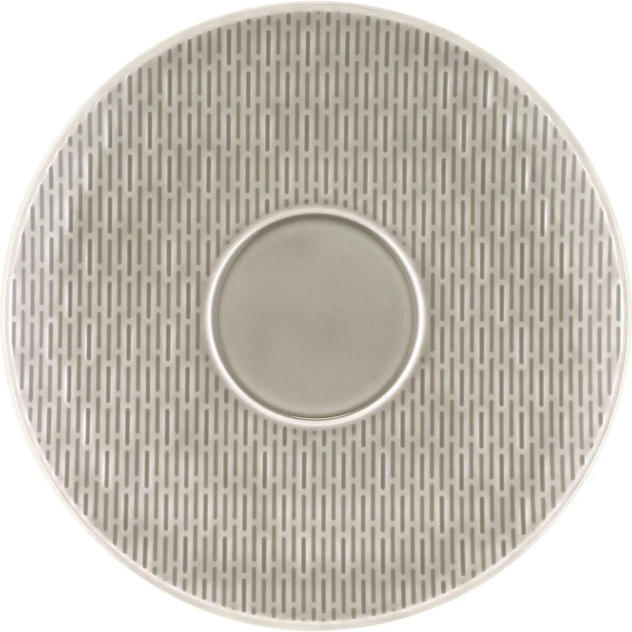 BAUSCHER Untertasse Scope Grau Porzellan 1.9 cm