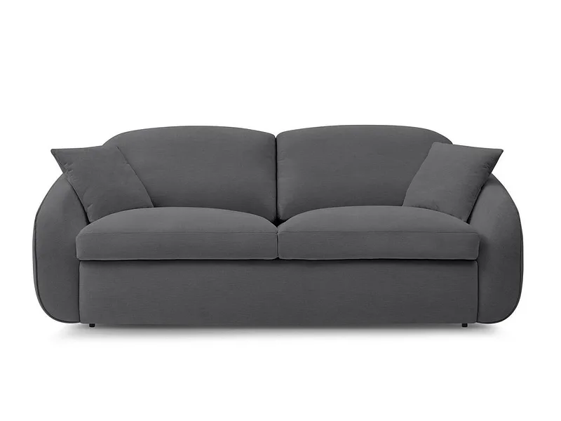 3er Sofa BOBOCHIC CEZANNE Stoff dunkelgrau