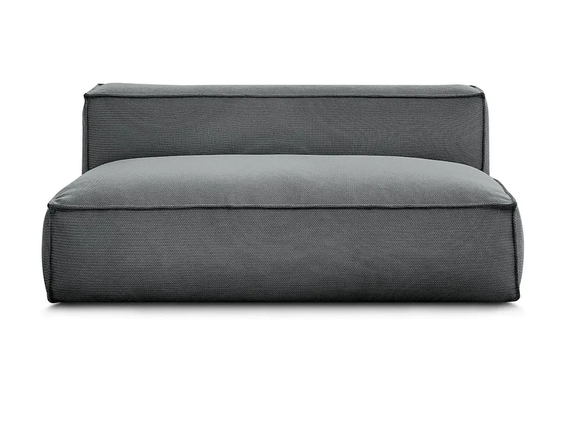 2er Gartensofa BOBOCHIC BIARRITZ Stoff chiniert schwarz