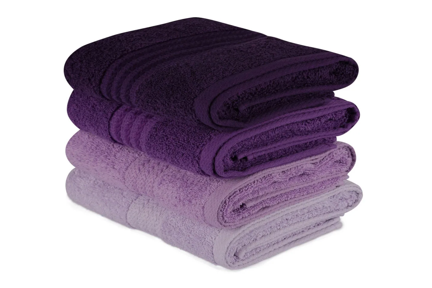 Hobby Handduk 50x90 cm 4-pack - Lila