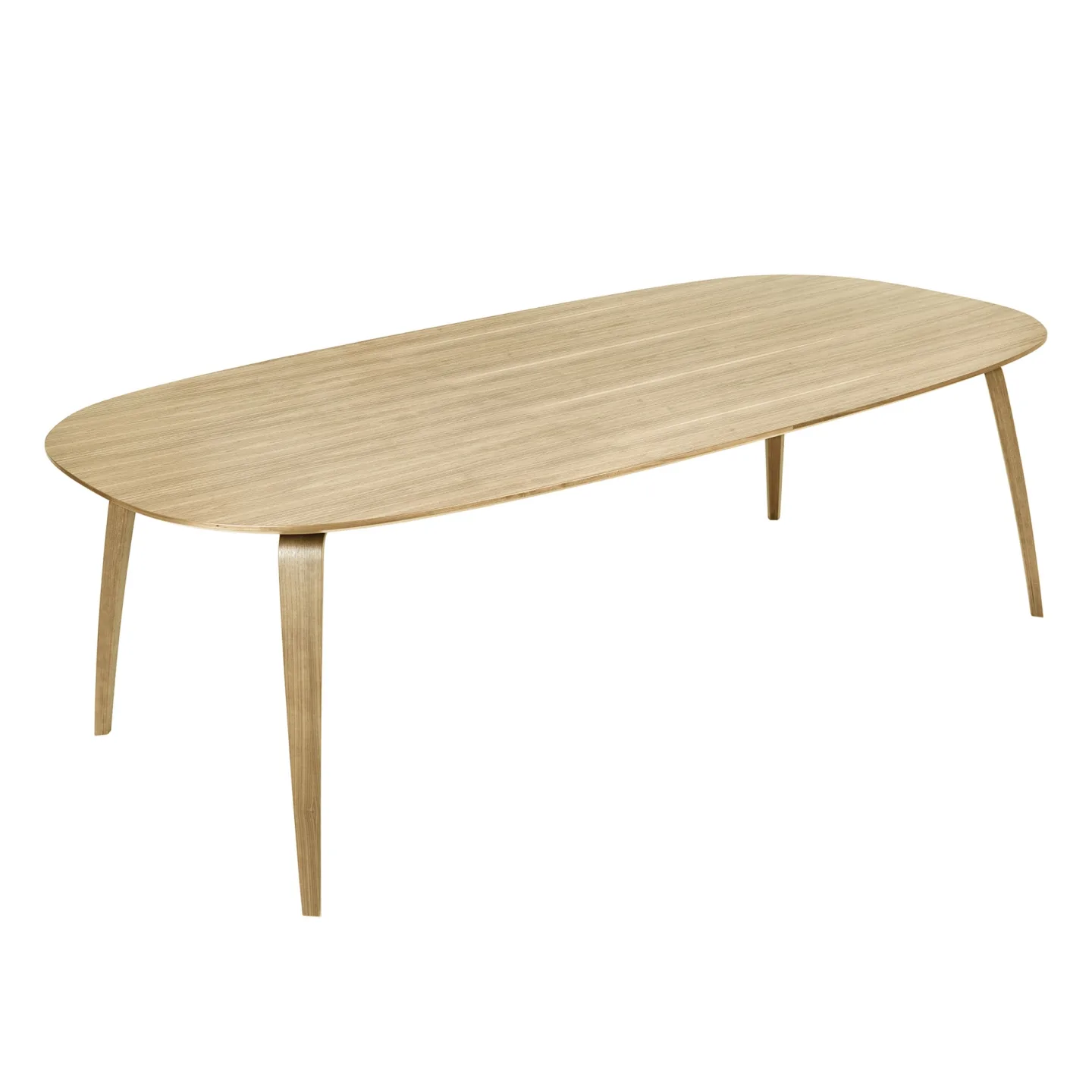 Gubi - GUBI Dining Table - Elliptical, Oak - Matbord - Träfärgad - Trä