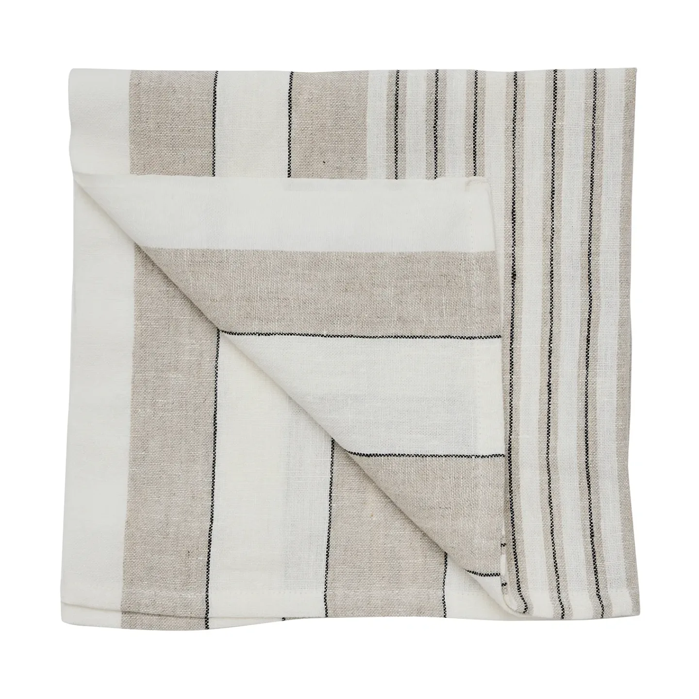 Tell Me More Noah Leinenserviette 50x50 cm Beige stripe