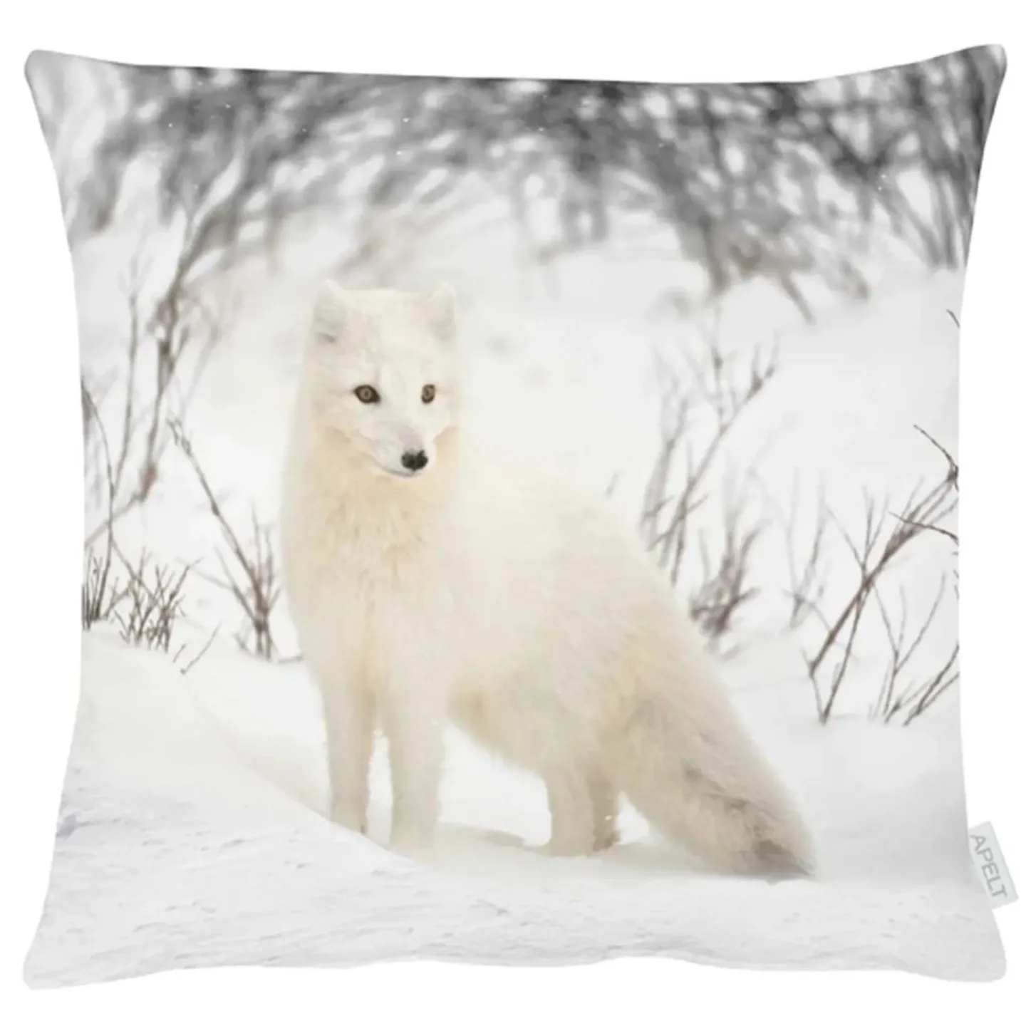 Apelt Kissenhülle Schneefuchs 45x45 cm | Schubiger Möbel