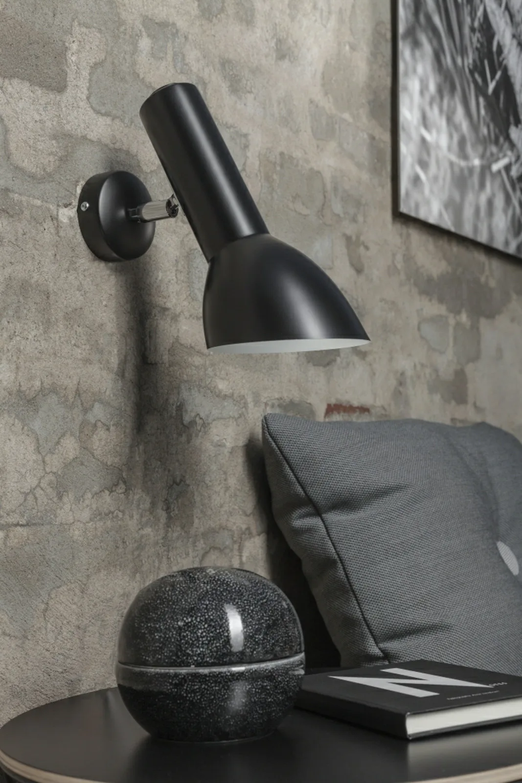 Oblique Vegglampe Svart Glossy - Cph Lighting - Stue - Aluminium