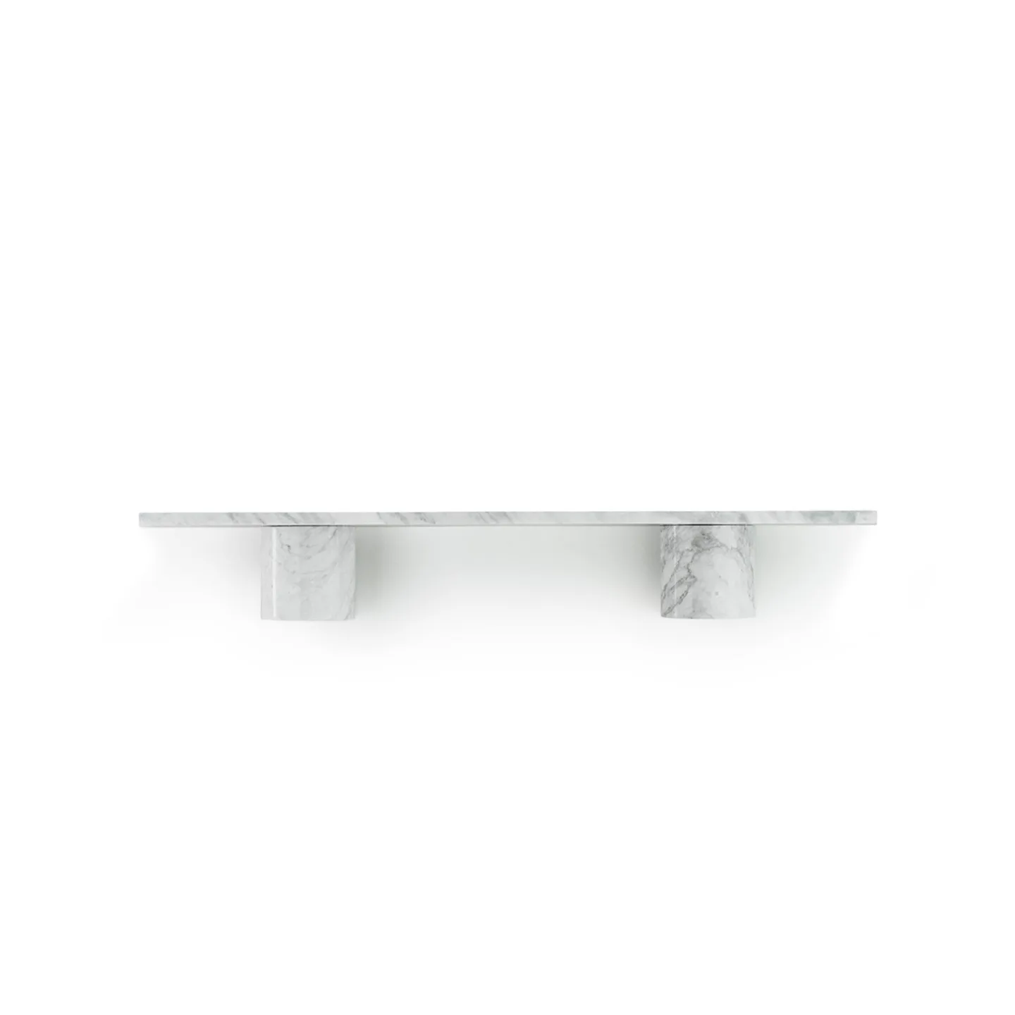 Normann Copenhagen - Sten hylla 80 cm white marble - Simon Legald - Vit - Sten