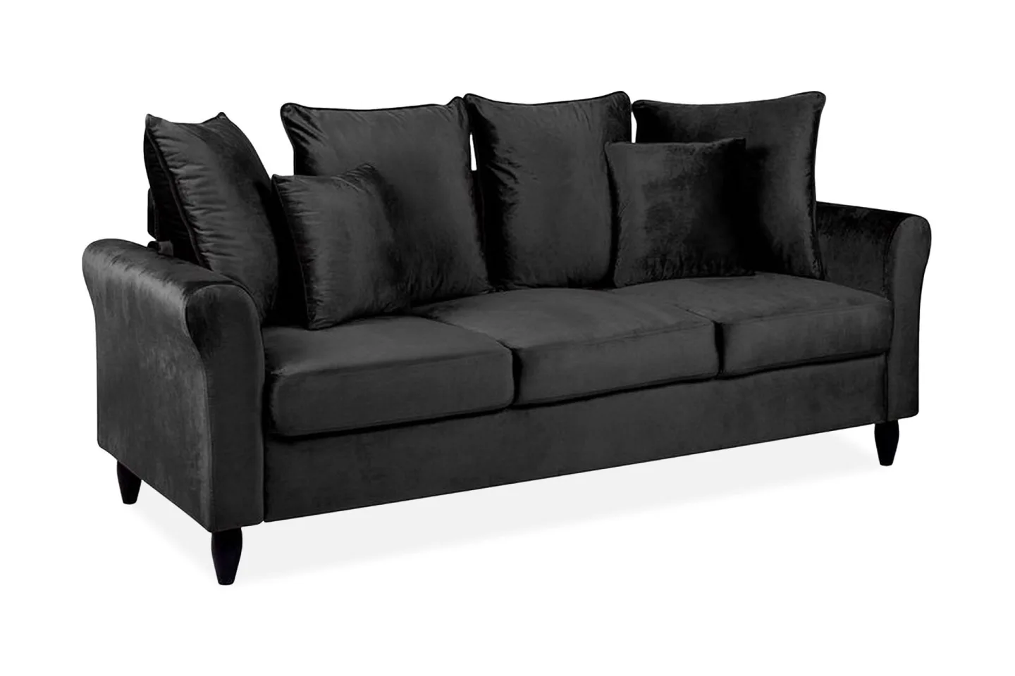 Paretti Soffa Sammet - Svart