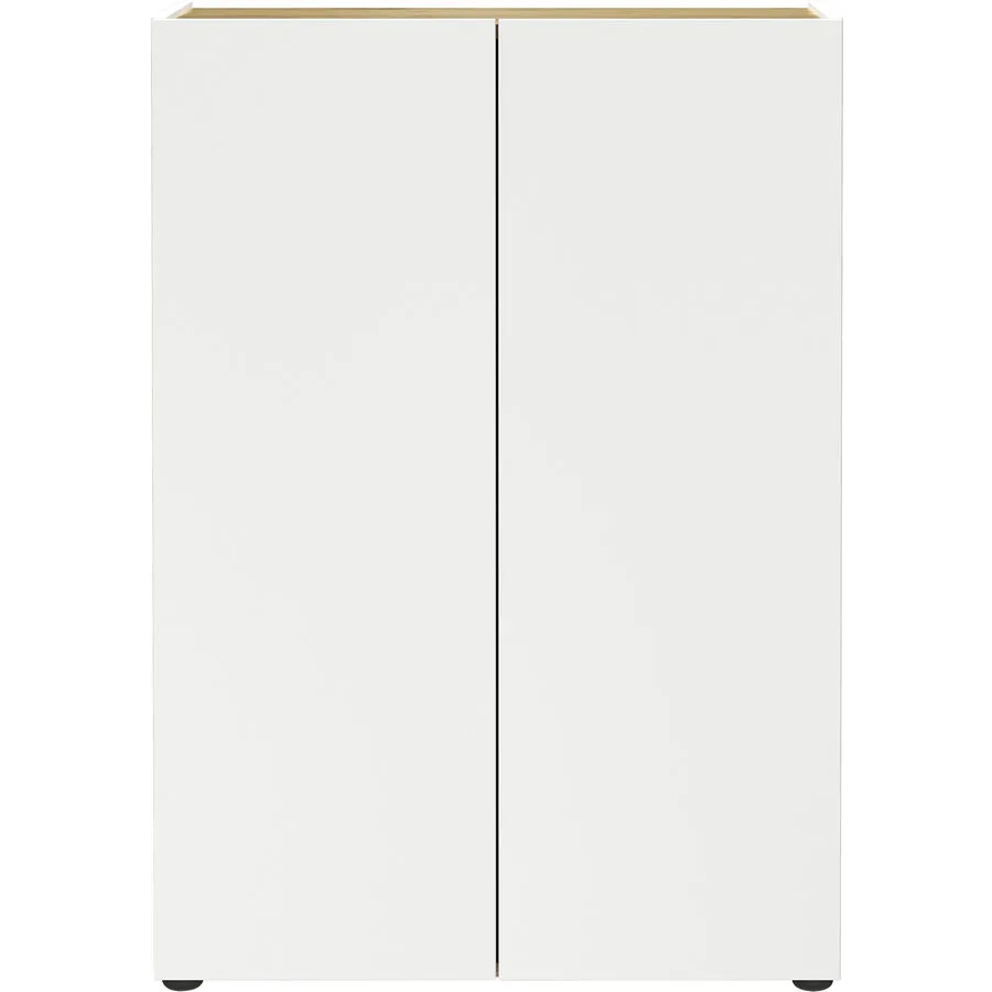 Schuhschrank ALVIANO weiss/navarra-eiche Holzwerkstoff B 74 H 105 cm
