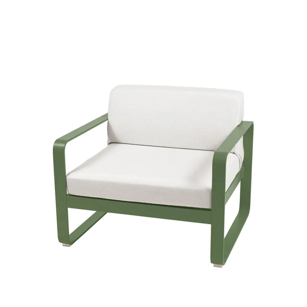 Fermob Bellevie fåtölj Cactus (grön), off-white dyna