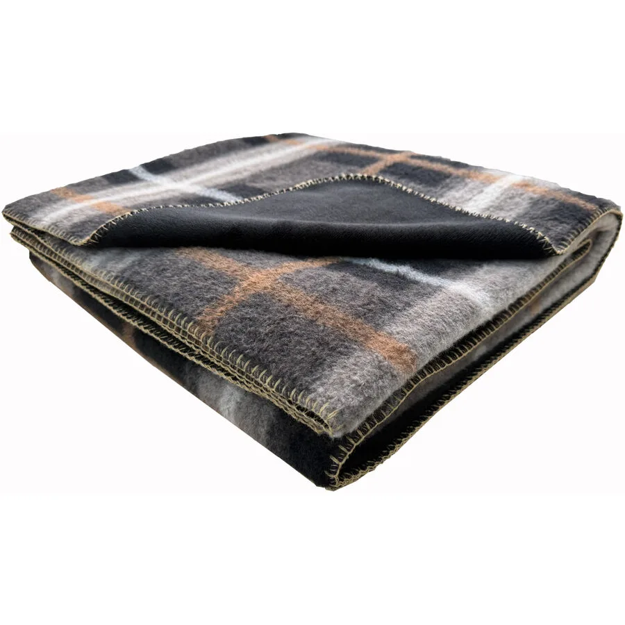Wohndecke Wanda anthrazit 100% Baumwolle 150 x 200 cm