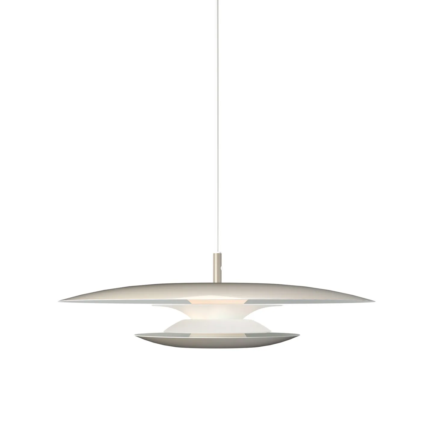 Eclipse hengelampe, Ø 48 cm, grå, metall, G9 - Belid - Stue - Design - Med en lyskilde