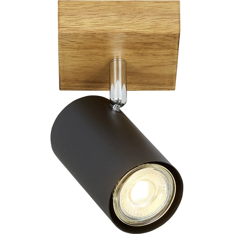 Spot Jasin Braun/Schwarz Holz/Metall 9 cm 12 cm