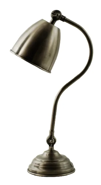 Hallbergs - Atos 48cm - Skrivbordslampa - Antiksilver
