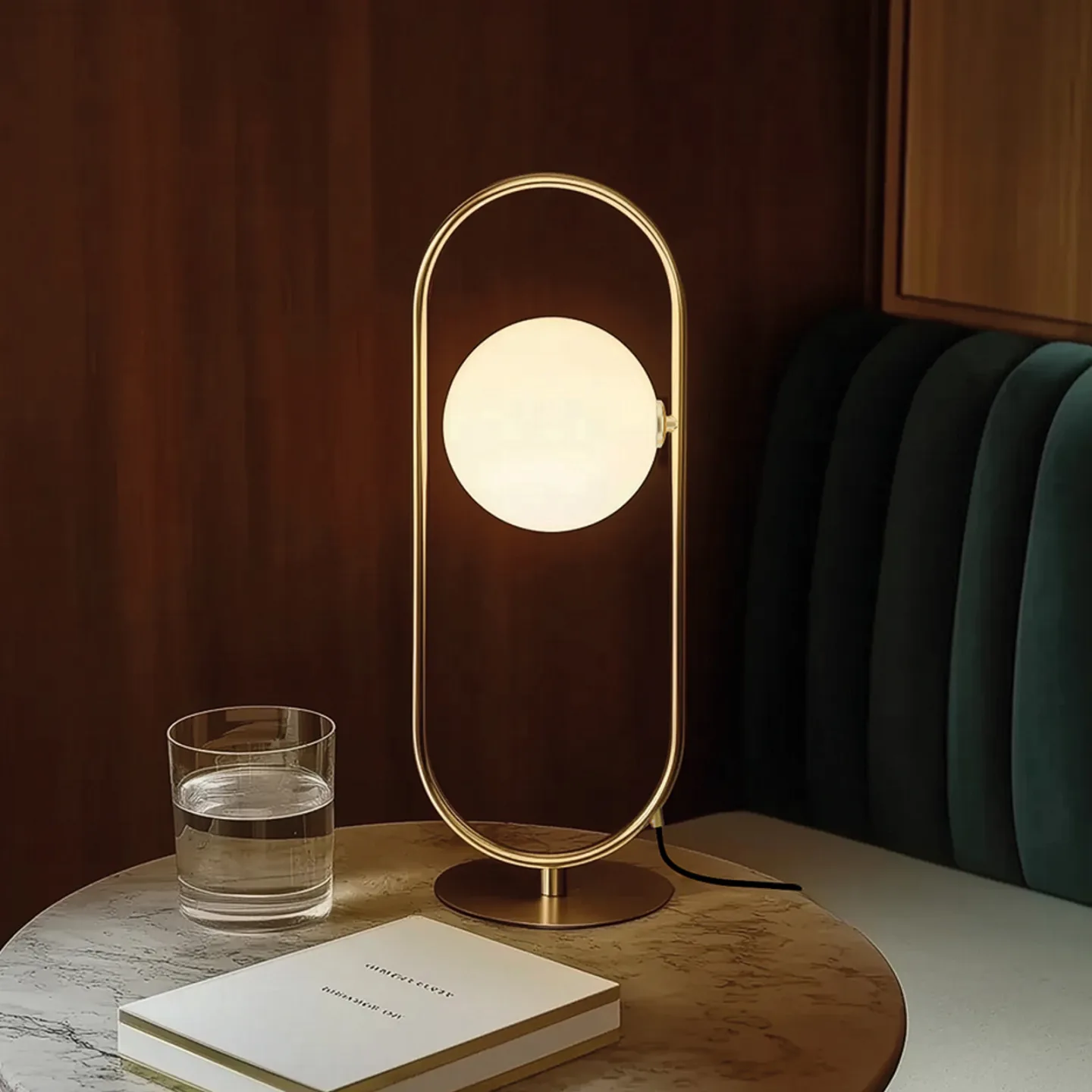 Abbacus Tischlampe, goldfarben, Höhe 64cm - Aromas del Campo - Wohnzimmer - Modern - Metall - Einflammig