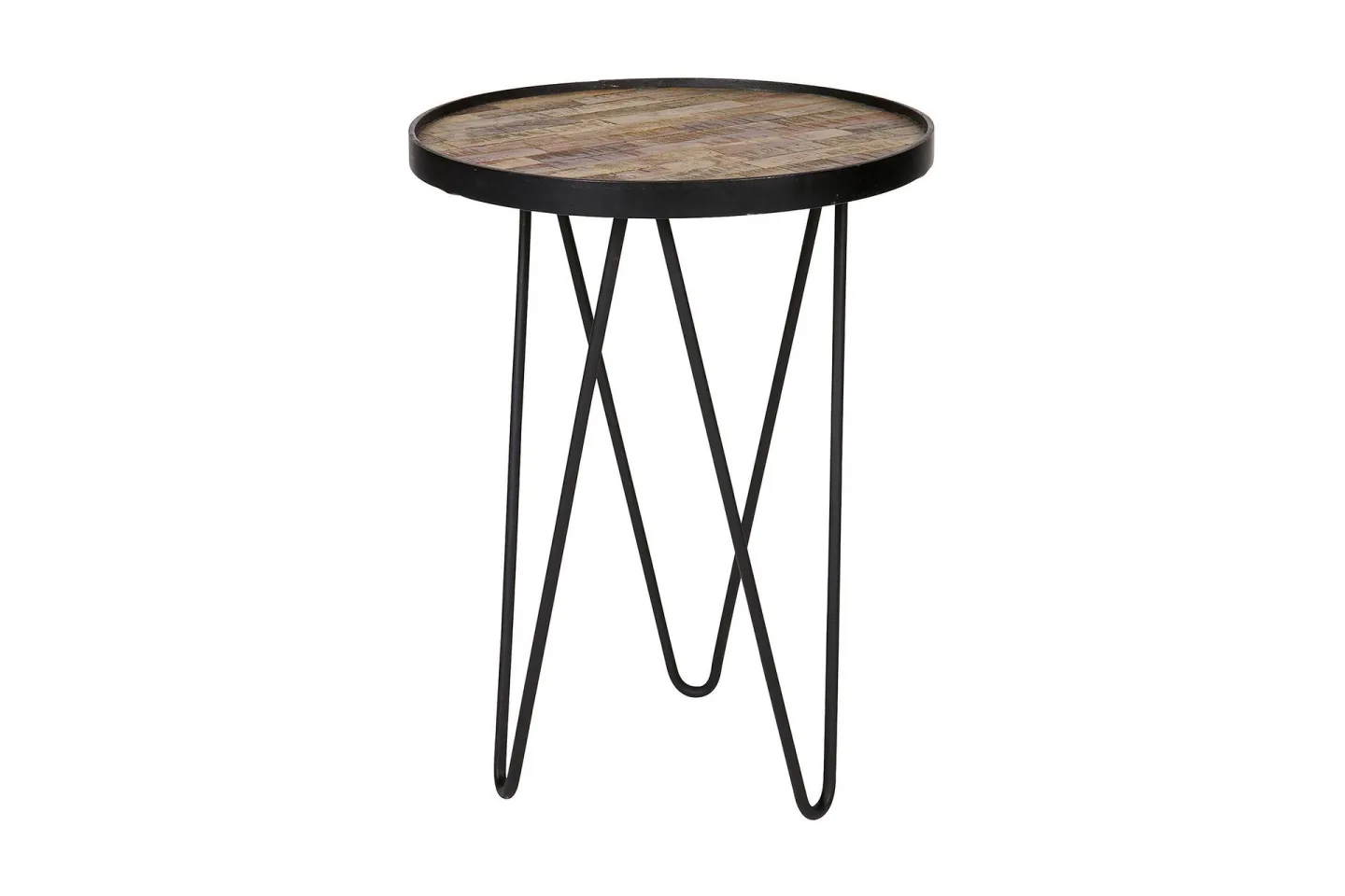 Lev Sidobord 39 cm Rund - Trä/Metall