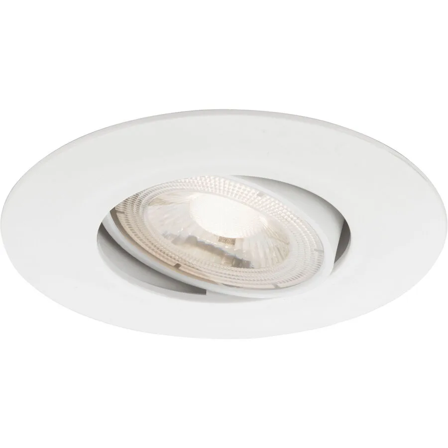 Einbaustrahler Marano Weiss Kunststoff 9 cm 2.4 cm - LED - Lichtfarbe: Warmweiss - LED Energiesparlampen