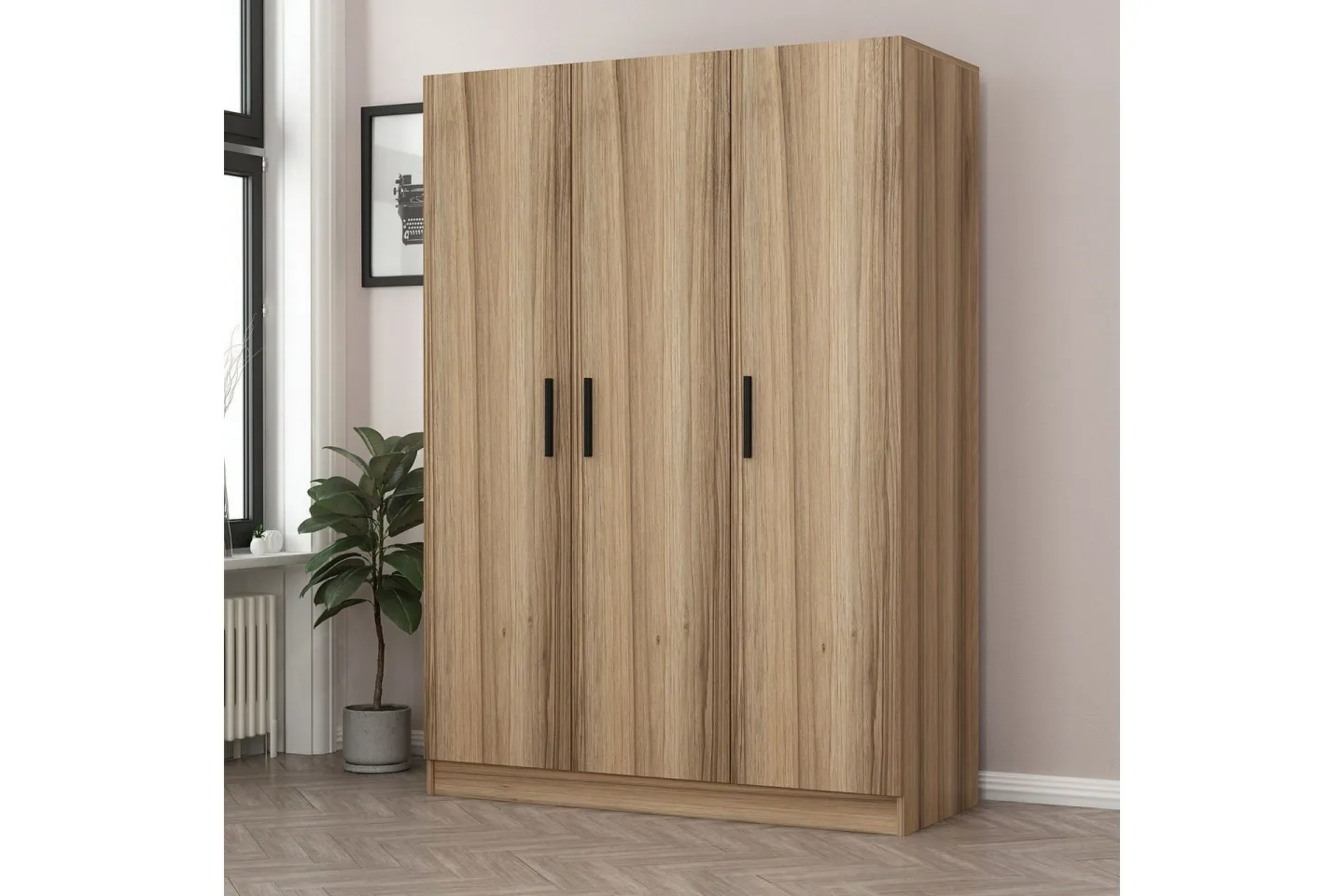 Fruitland Garderob 135 cm - Ek