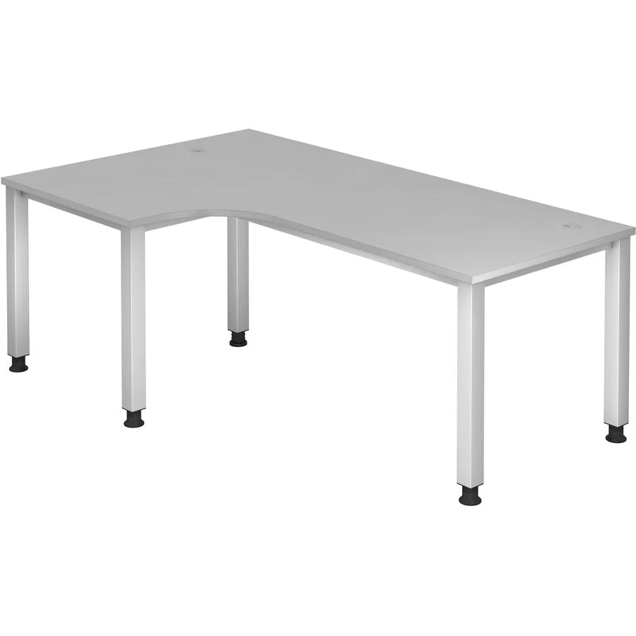 Schreibtisch Office Grau Holz 200 cm - Material: Holzwerkstoff