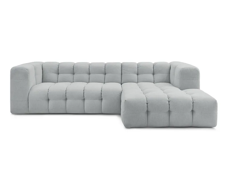 Ecksofa BOBOCHIC CLOUD Stoff hellgrau