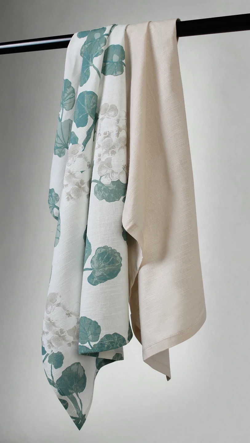 Kjøkkenhåndkle 2-pak - Amara (beige) (Størrelse: 50 x 70 cm)