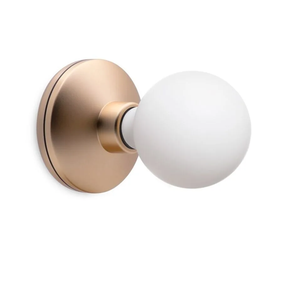 Beleuchtung Humble Gold edelmatt Aluminium/Glas B 12 cm - LED
