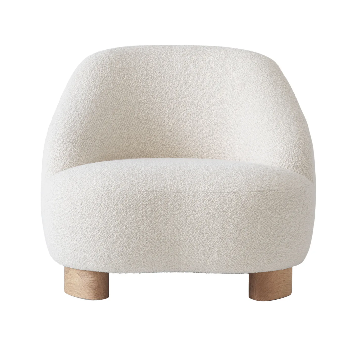 &Tradition - Margas Lounge Chair LC1, Oiled Oak - Fåtöljer - Louise Liljencrantz - Vit - Naturmaterial/Metall