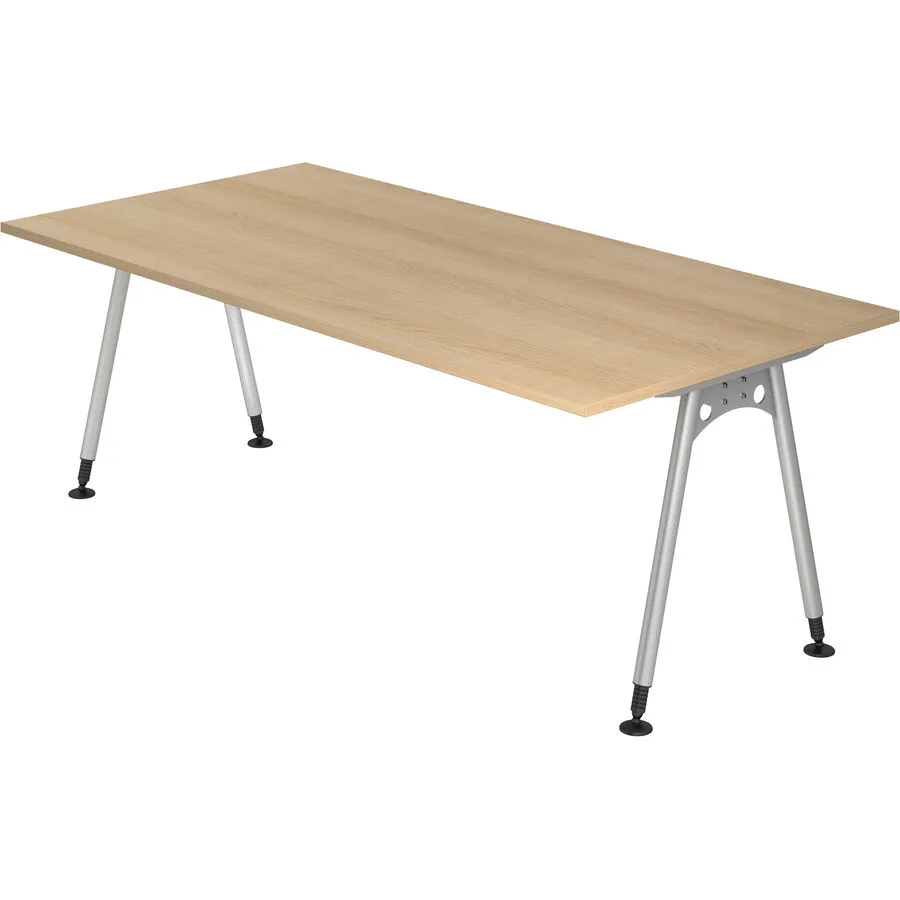 Schreibtisch Office eiche Holzwerkstoff B 200 T 100 cm