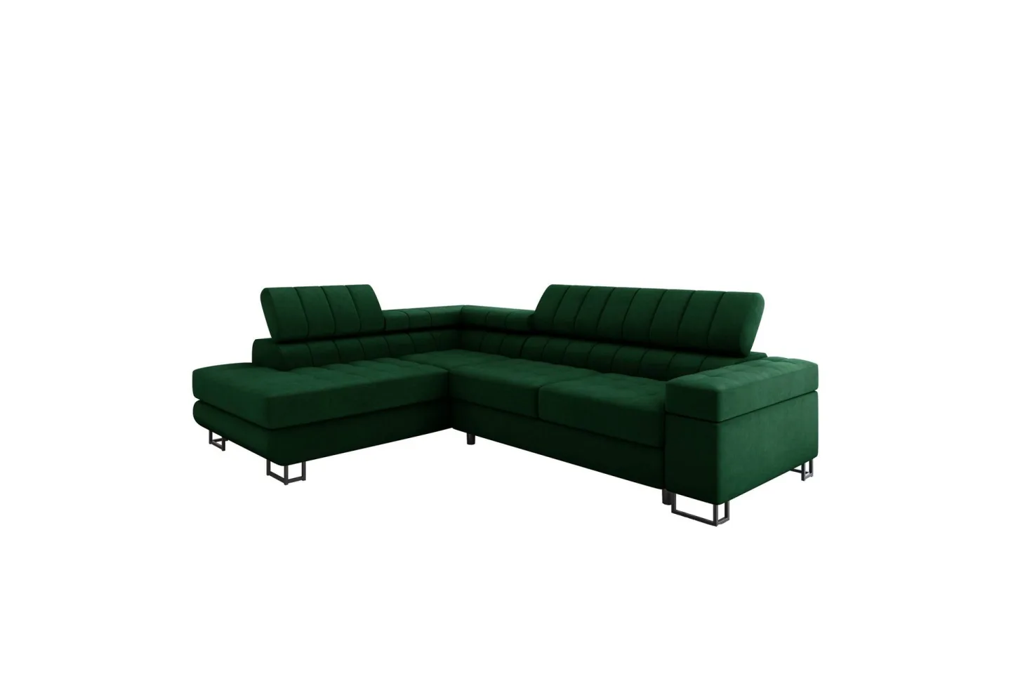 Warwick Bäddsoffa med Schäslong 3-sits - Grön