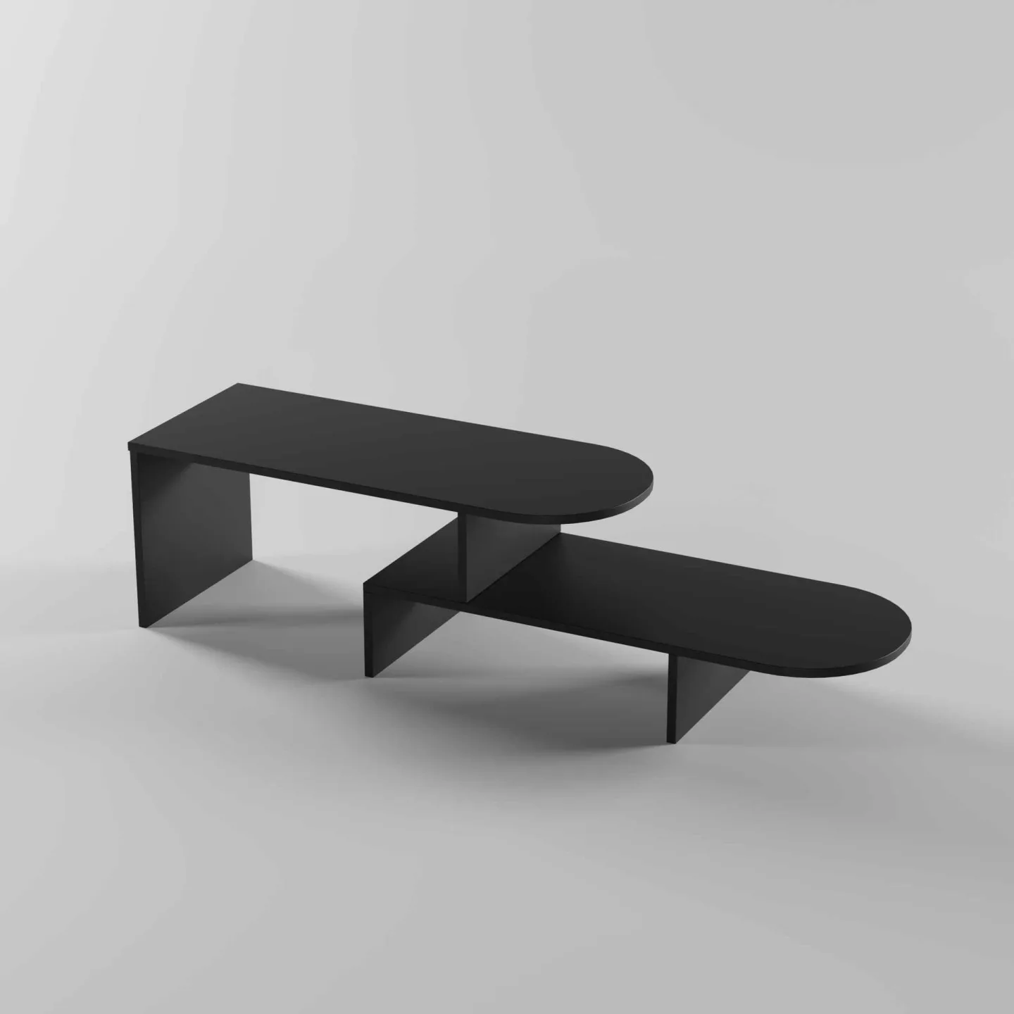 Deliones Soffbord 100 cm - Svart