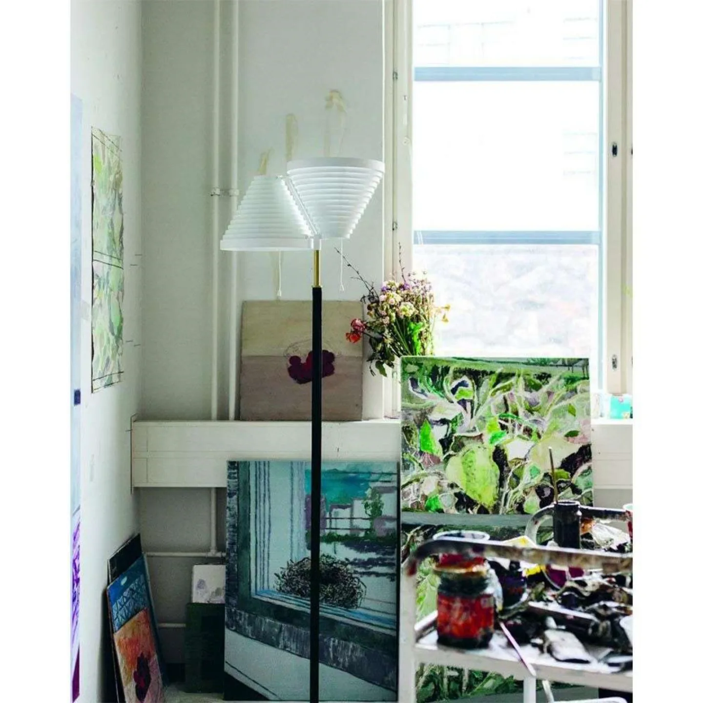 A810 Gulvlampe Brass - Artek - Stue - Metal