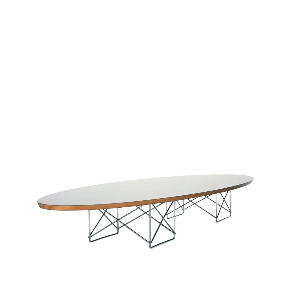 Vitra Elliptical soffbord Vit-Kromstativ