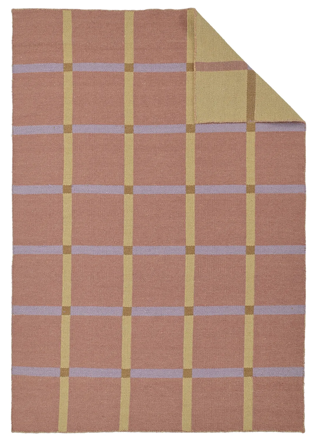 Ullteppe - Gingham (no. 3) (Størrelse: 80 x 250 cm)