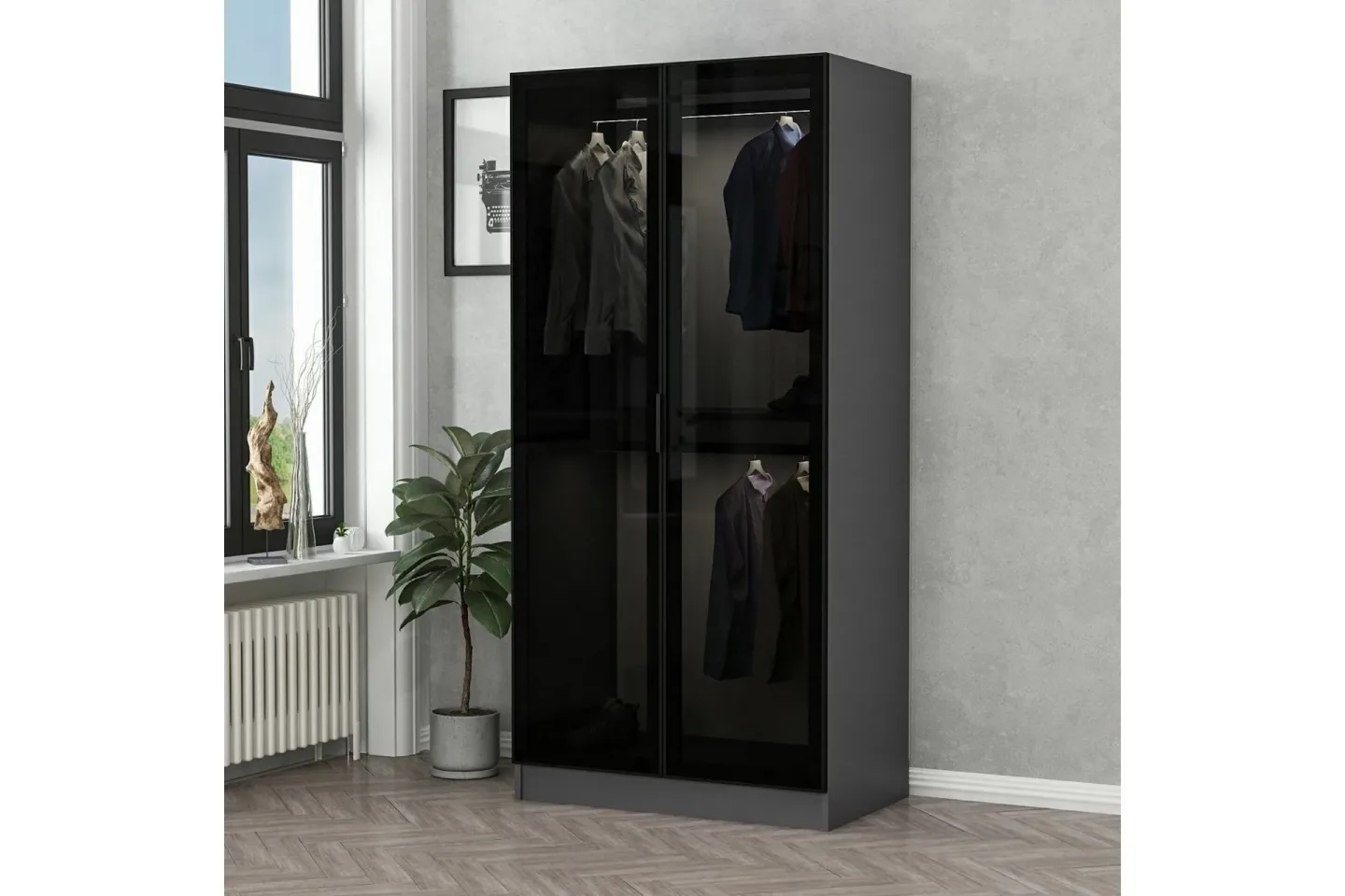 Fruitland Garderob 90 cm - Antracit