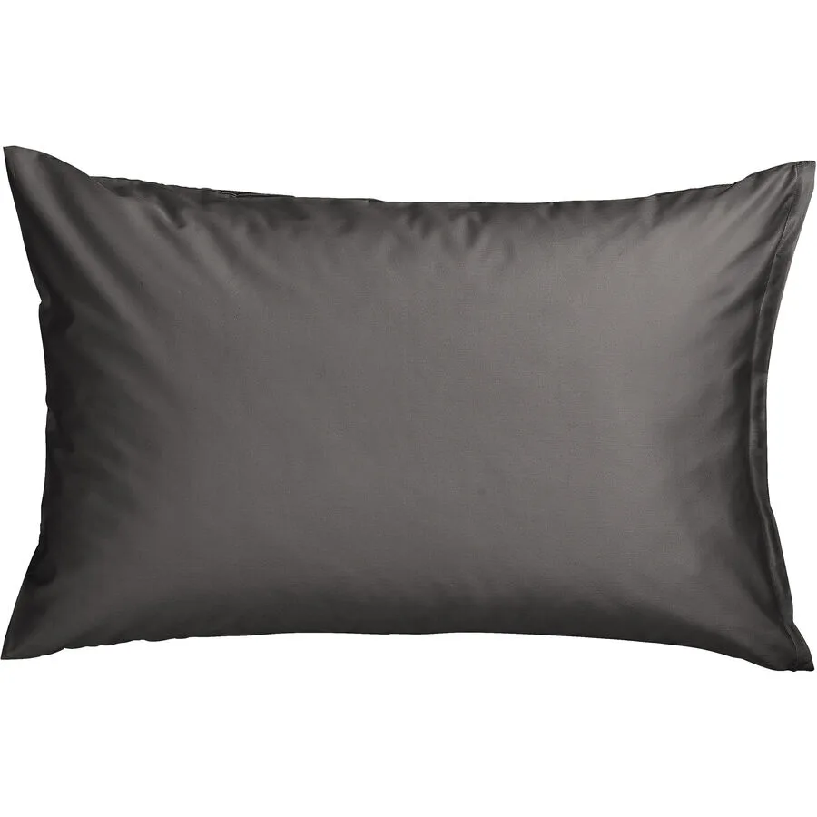 Kissenbezug Kos Titanium Einfarbig Satin B 65 T 100 cm