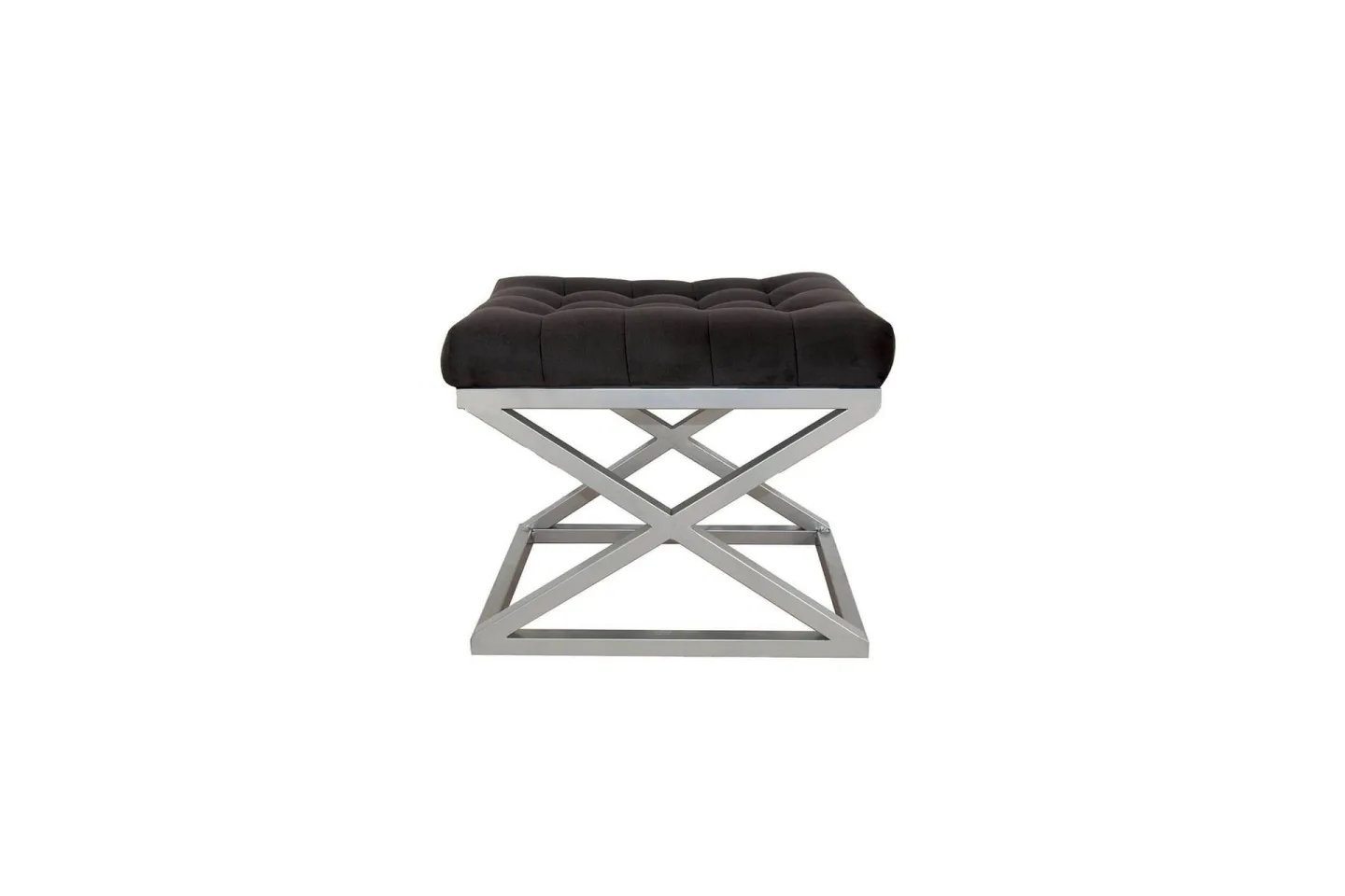 Gillie Sittpuff 40 cm - Silver/Svart