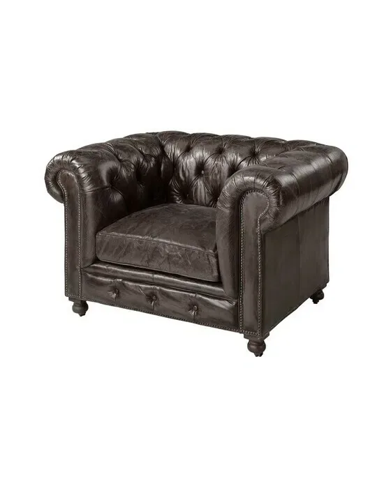 Kensington armchair fudge leather