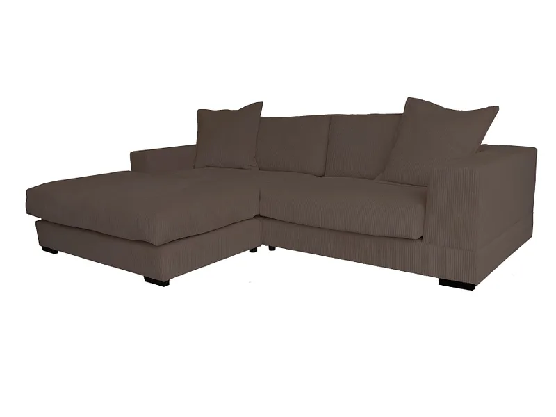 Ecksofa SUNNY Cord-Stoff mokka