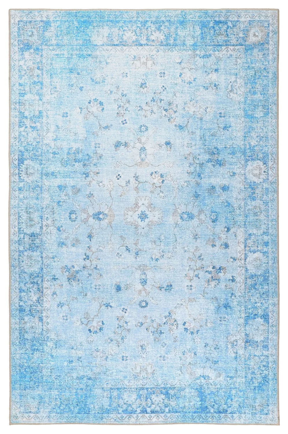 Flatvevd teppe - Gombalia (blå) (Størrelse: 150 x 230 cm)