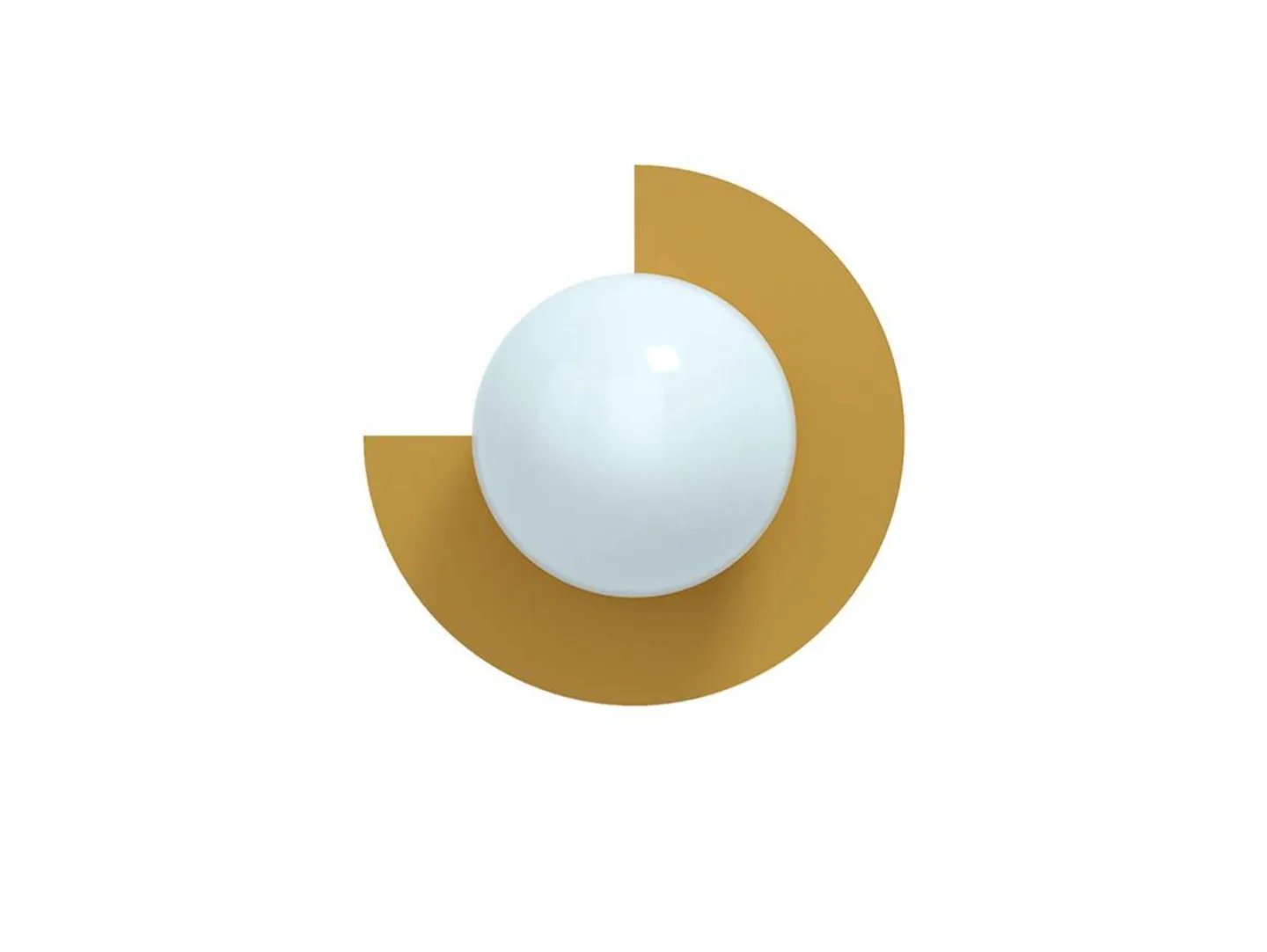 Candy Big Circle 270 L Wandleuchte, gelb - Swedish Ninja - Wohnzimmer - Metall