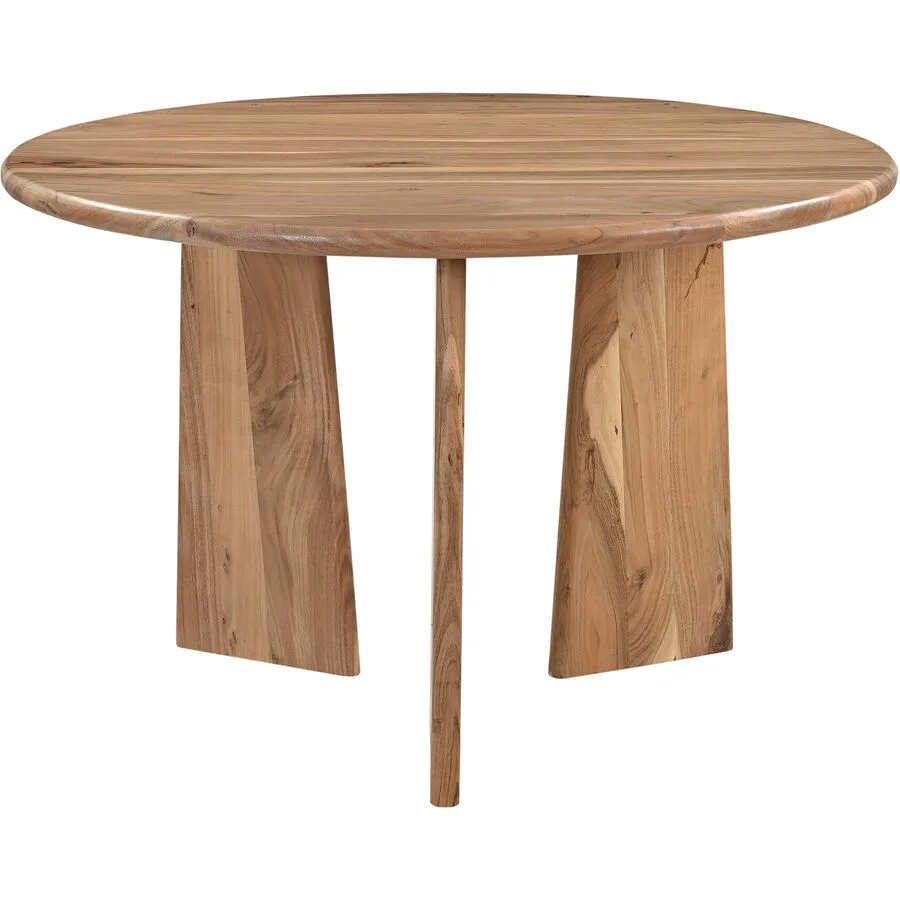 Tisch Acacia Braun Holz 120 cm - Farbe: Akazie natur