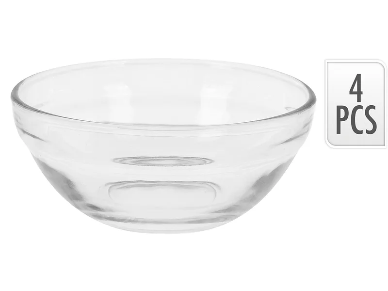 Schüssel NIVEN Ø 14 cm Glas 4-teilig