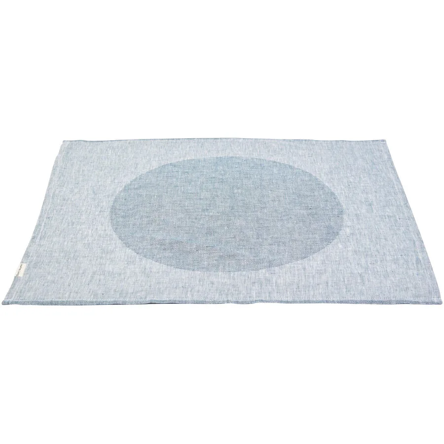 Journey Living Servietten Elise "Big Dot" dunkelblau Leinen 50 x 50 cm