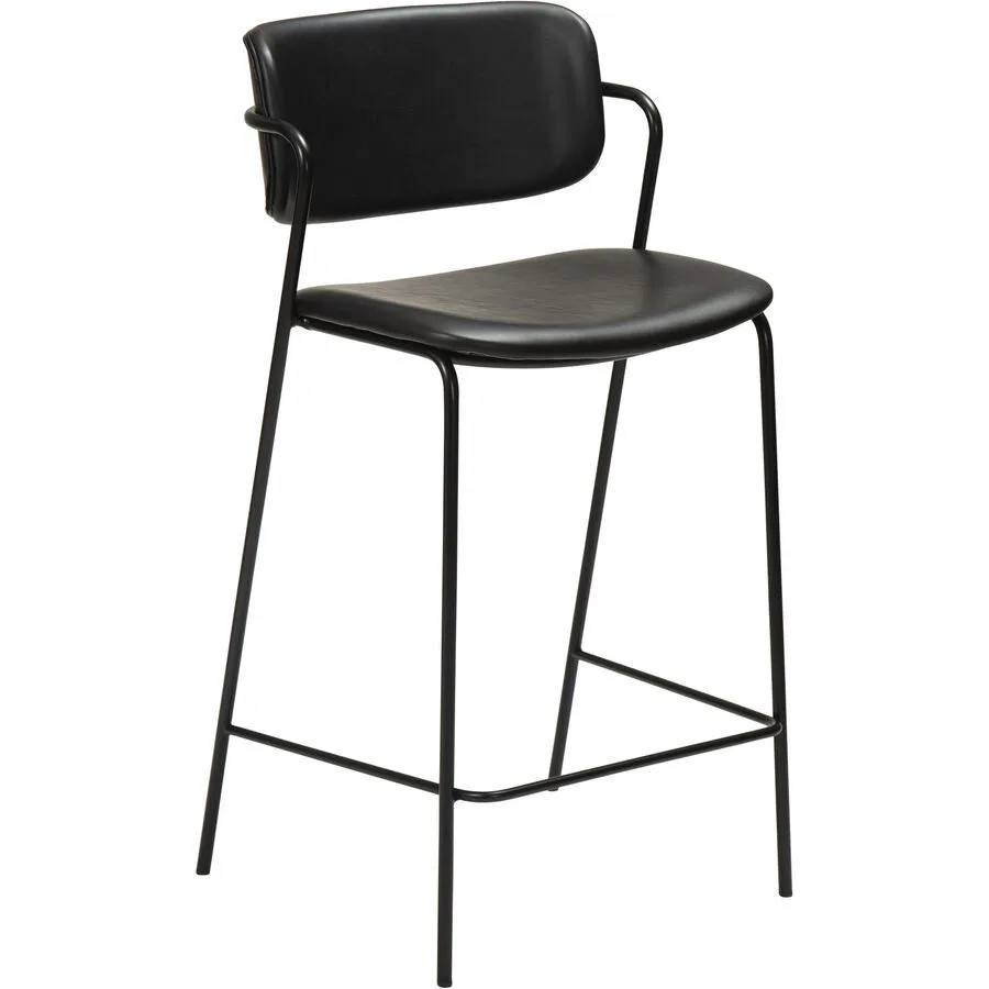 DAN-FORM Barhocker 2er-Set Zed black Kunstleder H 96 cm