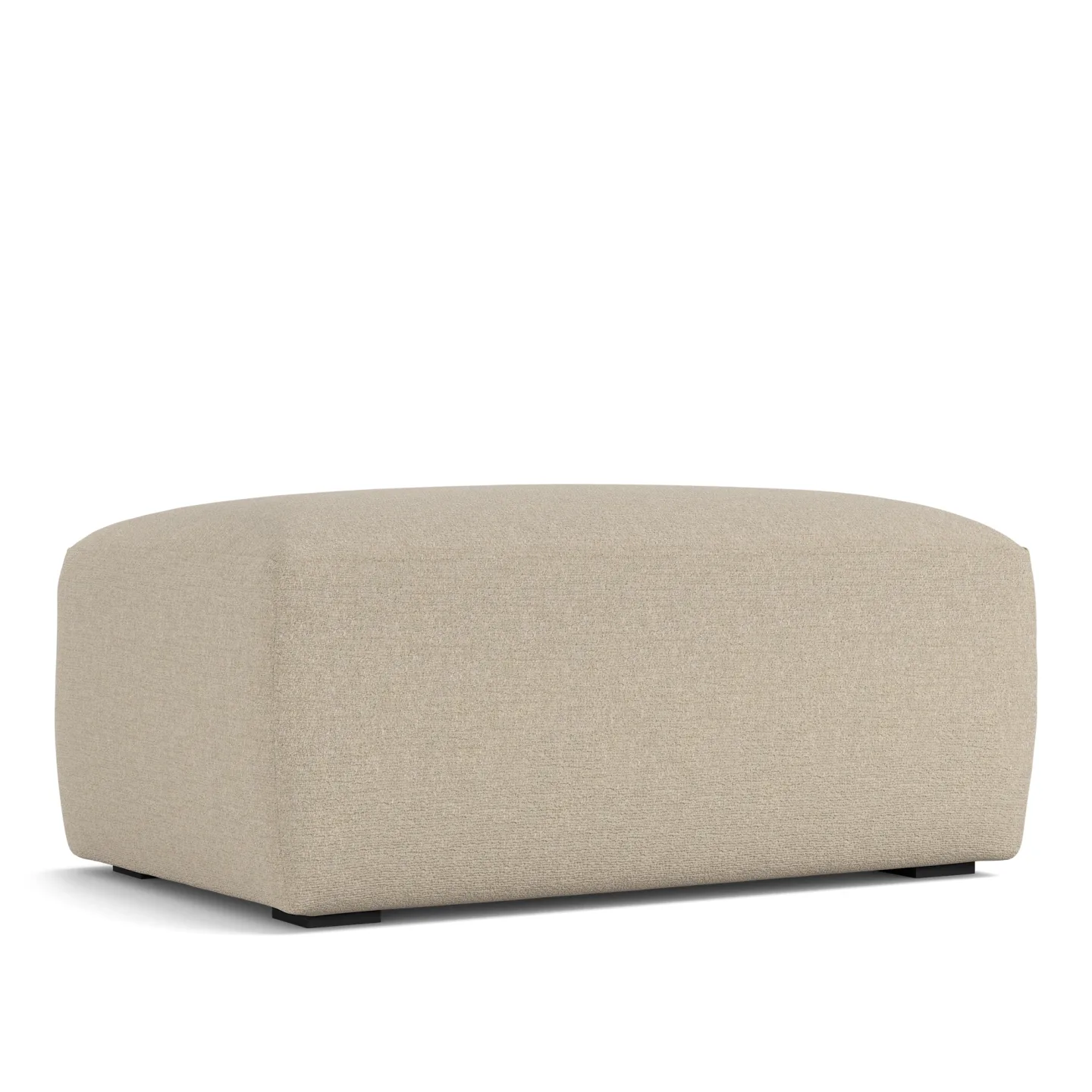 NOGA - Brick Ottoman Lario 107 - Fotpallar - Beige - Dun/Metall/Trä/Textilmaterial